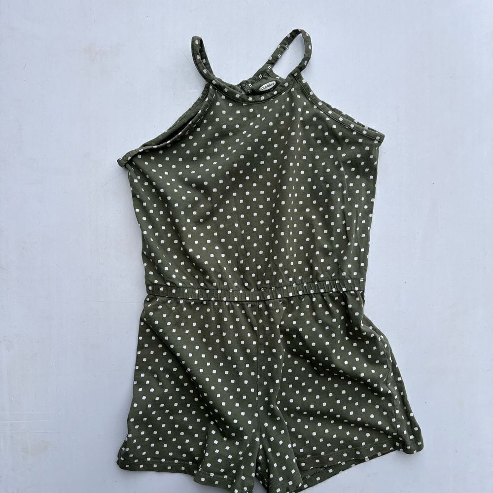 Old Navy Girls Polka For Shorts Romper Size Large (10-12)